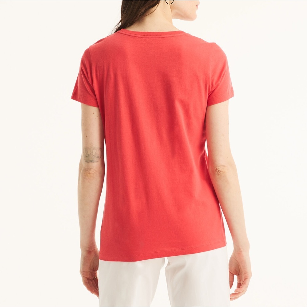 Nautica orange 100% cotton tshirt